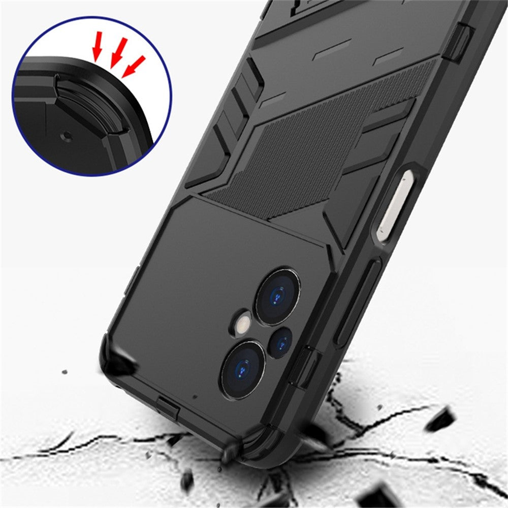 For Xiaomi Poco M4 5G Shockproof Kickstand Case Hybrid Hard PC Soft TPU Protective Phone Cover