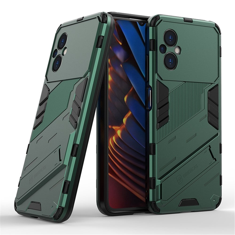 For Xiaomi Poco M4 5G Shockproof Kickstand Case Hybrid Hard PC Soft TPU Protective Phone Cover