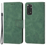Xiaomi Redmi Note 11 4G (Qualcomm)/Redmi Note 11S 4G Enfärgad PU-läderväska Magnetisk stängning Stativ Plånbok mobilskal med Handledsrem