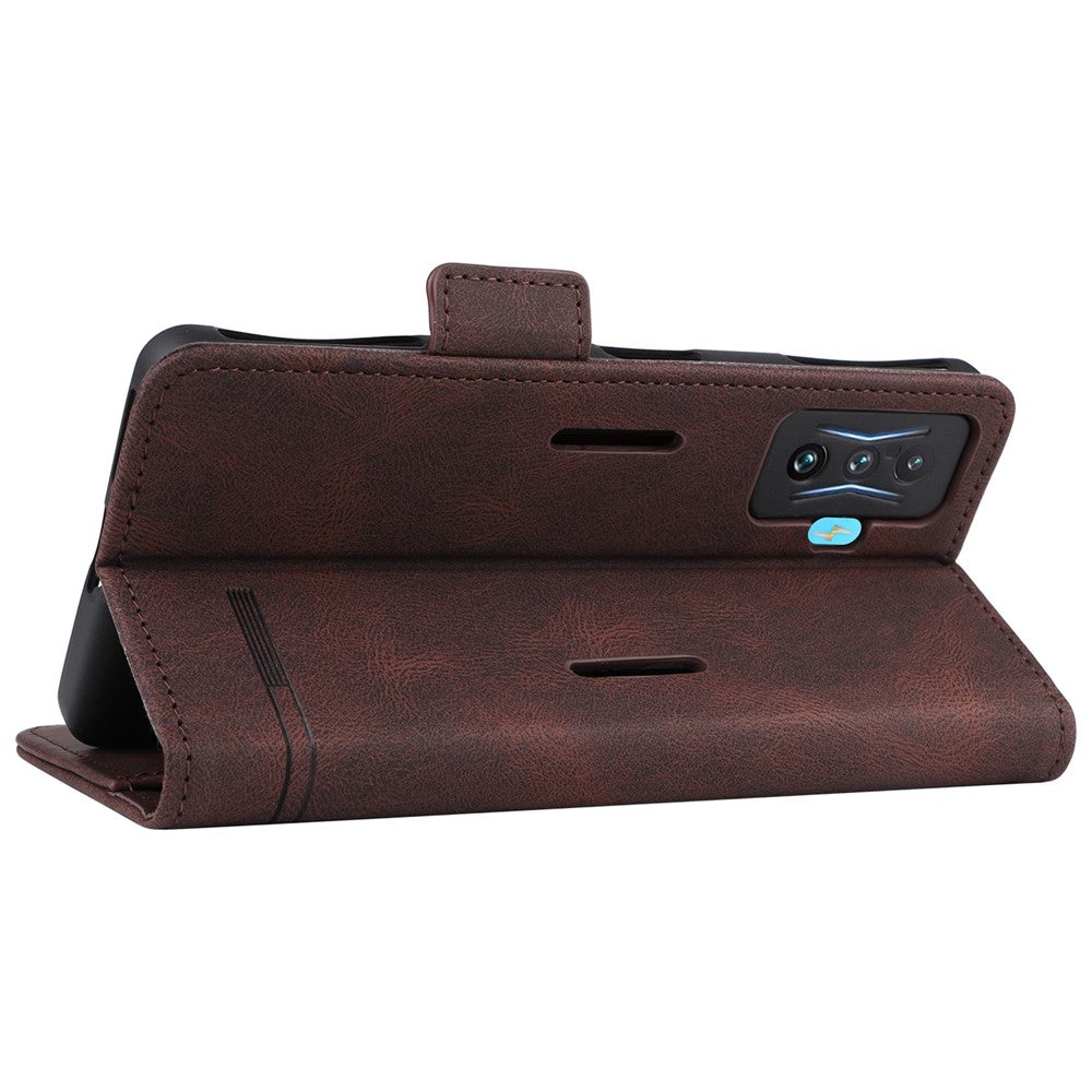 For Xiaomi Poco F4 GT/Redmi K50 Gaming PU Leather Side Magnetic Clasp Case Wallet Stand Hardware Design Phone Cover
