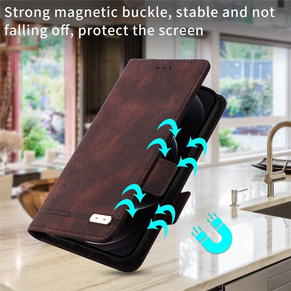 For Xiaomi Poco F4 GT/Redmi K50 Gaming PU Leather Side Magnetic Clasp Case Wallet Stand Hardware Design Phone Cover