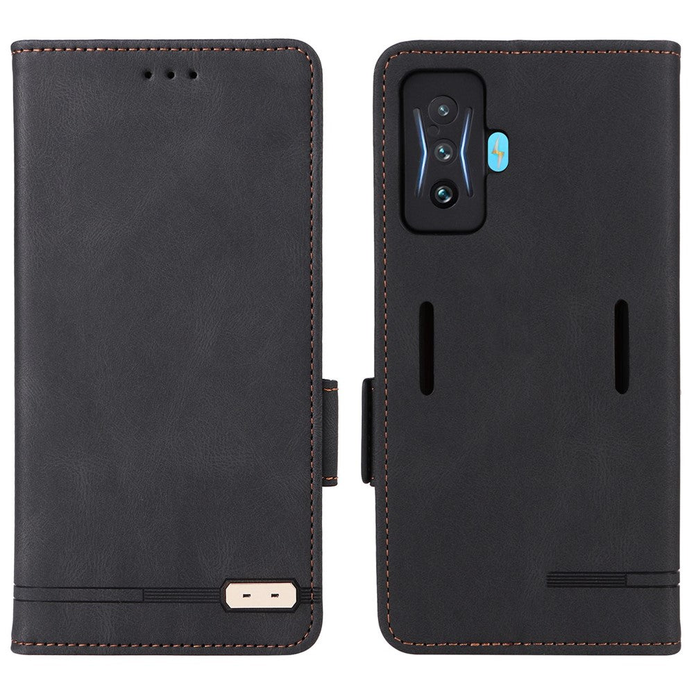 For Xiaomi Poco F4 GT/Redmi K50 Gaming PU Leather Side Magnetic Clasp Case Wallet Stand Hardware Design Phone Cover