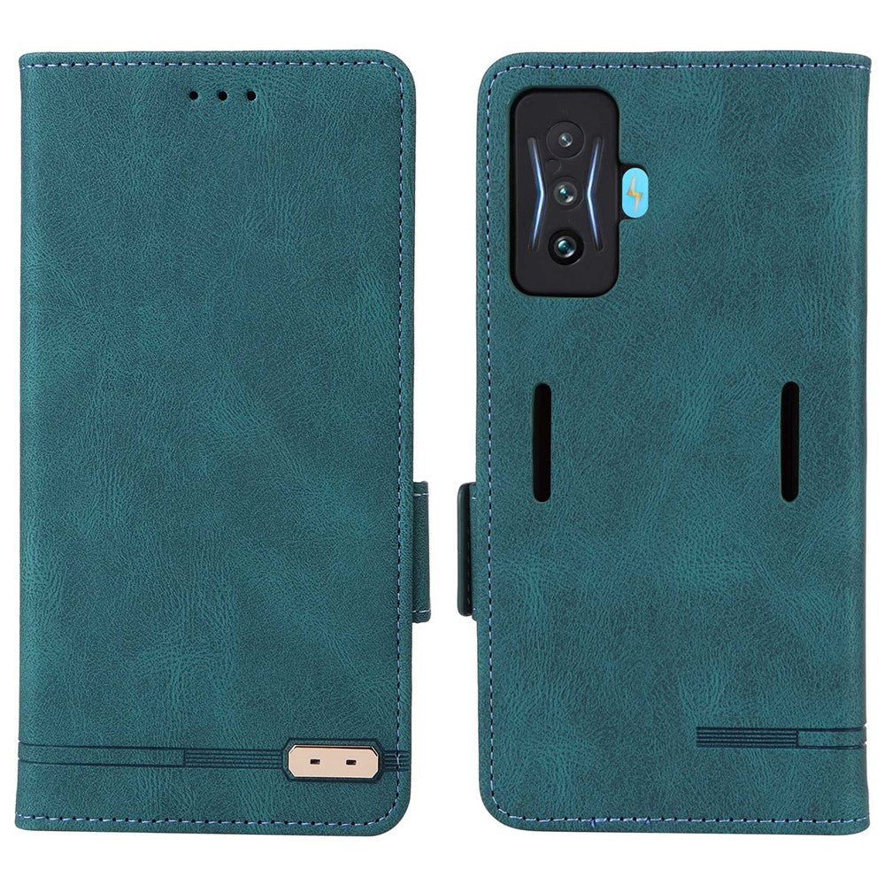 For Xiaomi Poco F4 GT/Redmi K50 Gaming PU Leather Side Magnetic Clasp Case Wallet Stand Hardware Design Phone Cover