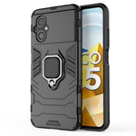 Cellphone Case Bag for Xiaomi Poco M4 5G, Ring Kickstand Sturdy Anti-Shock Flexible TPU + Hard PC Back Cover