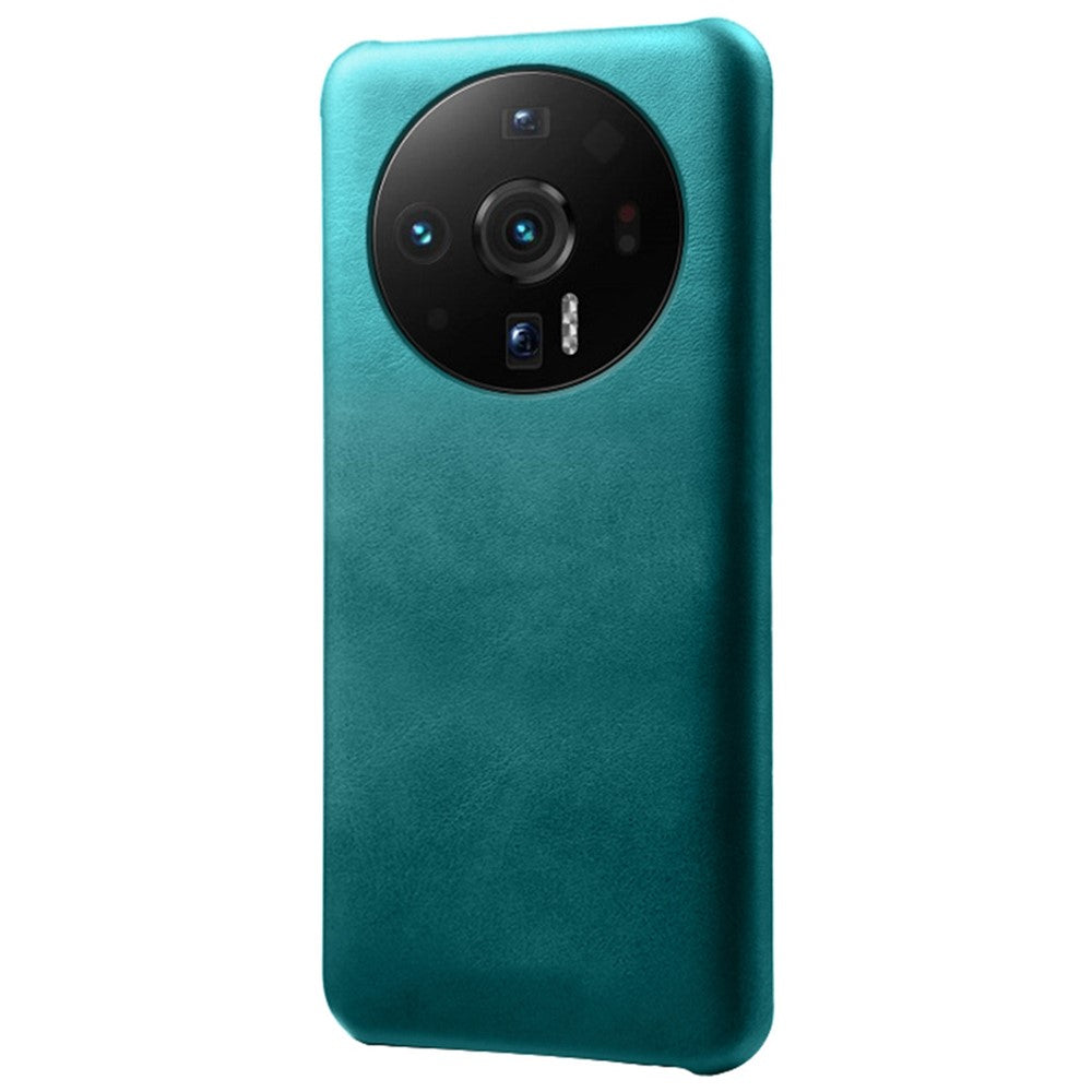 For Xiaomi 12S Ultra 5G Wear-resistant Calf Textured PU Leather Coating Hard PC Mobile Phone Case Cover