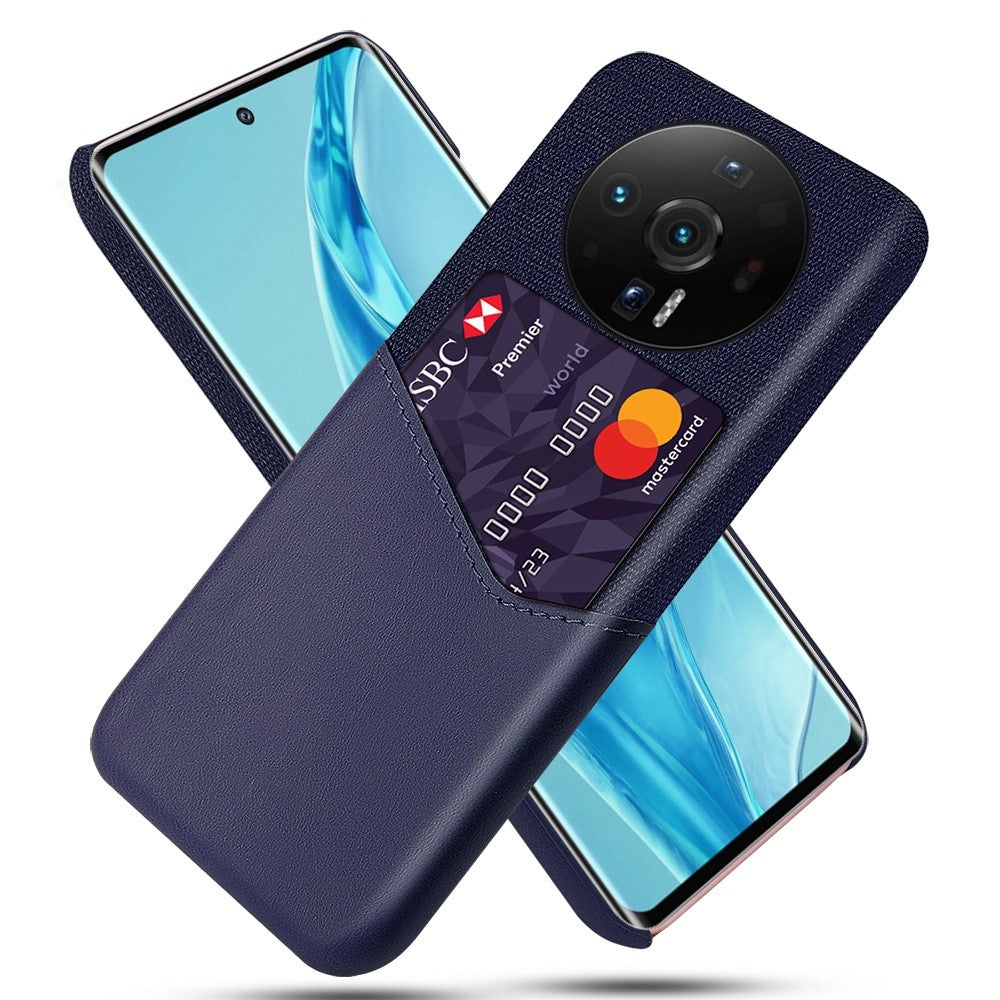 Xiaomi 12S Ultra 5G Korthållare Funktionellt mobilfodral Tygtextur PU-läderbelagt PC Mobilskal