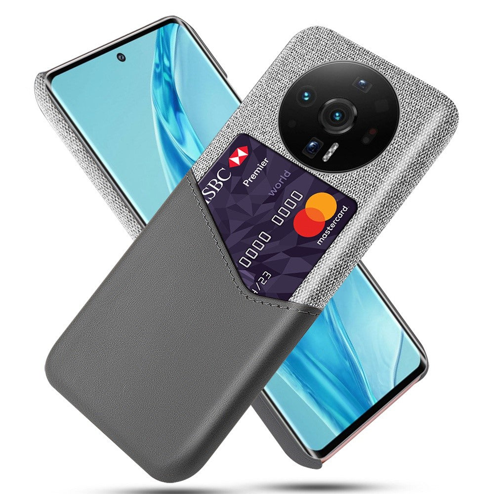 Xiaomi 12S Ultra 5G Korthållare Funktionellt mobilfodral Tygtextur PU-läderbelagt PC Mobilskal