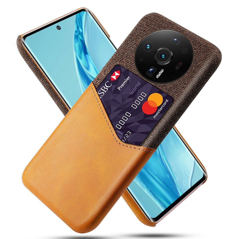 Xiaomi 12S Ultra 5G Korthållare Funktionellt mobilfodral Tygtextur PU-läderbelagt PC Mobilskal