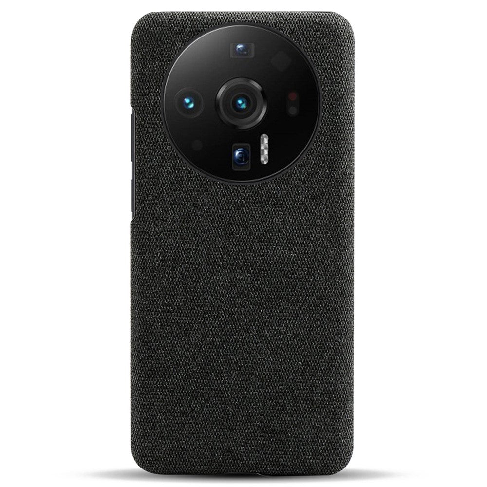 For Xiaomi 12S Ultra 5G Anti-shock Phone Case Solid Color Cloth Fabric Well-protected Mobile Phone Cover