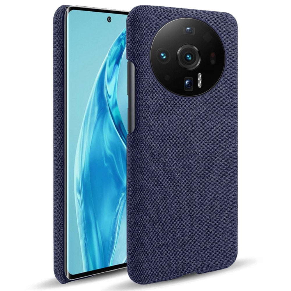 For Xiaomi 12S Ultra 5G Anti-shock Phone Case Solid Color Cloth Fabric Well-protected Mobile Phone Cover