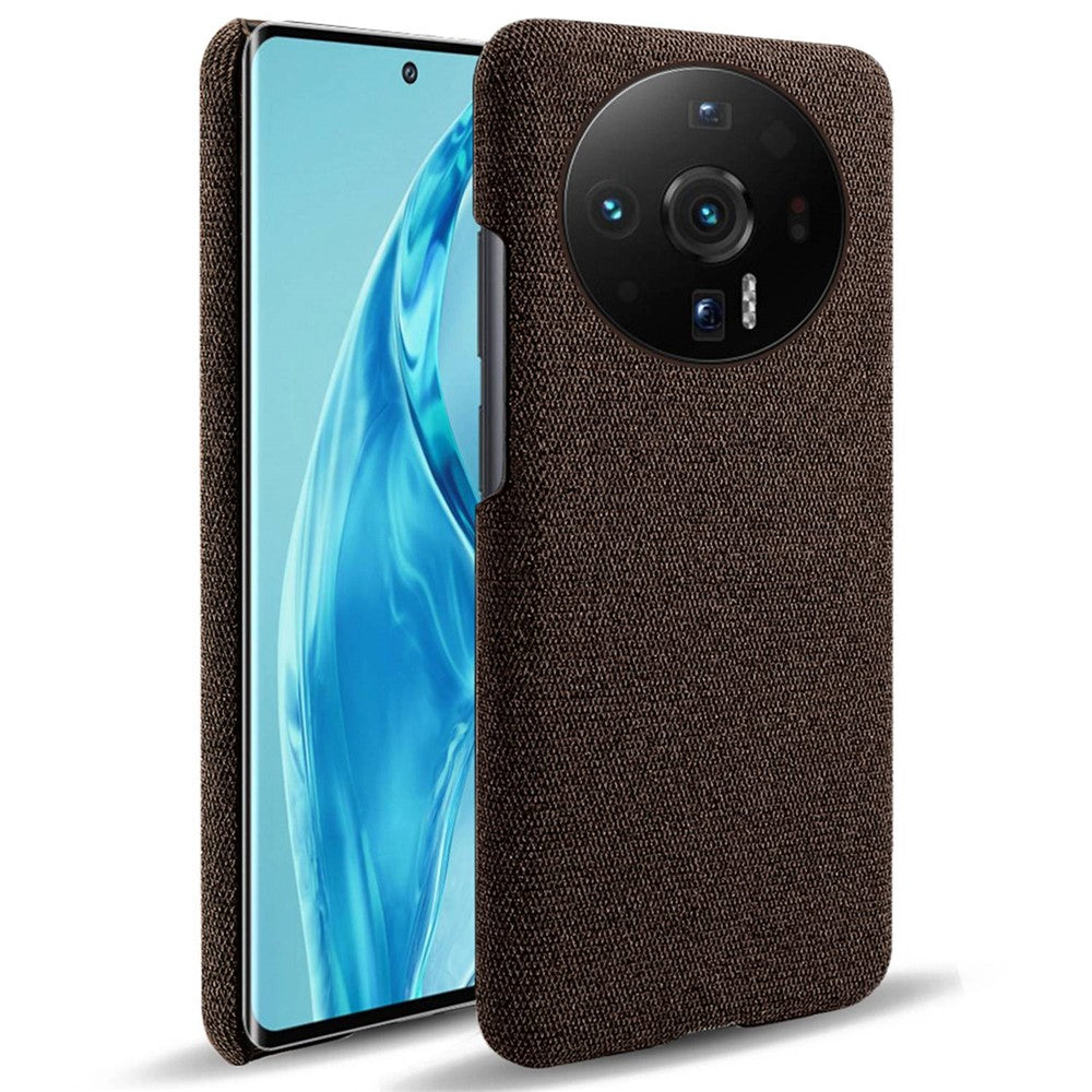 For Xiaomi 12S Ultra 5G Anti-shock Phone Case Solid Color Cloth Fabric Well-protected Mobile Phone Cover