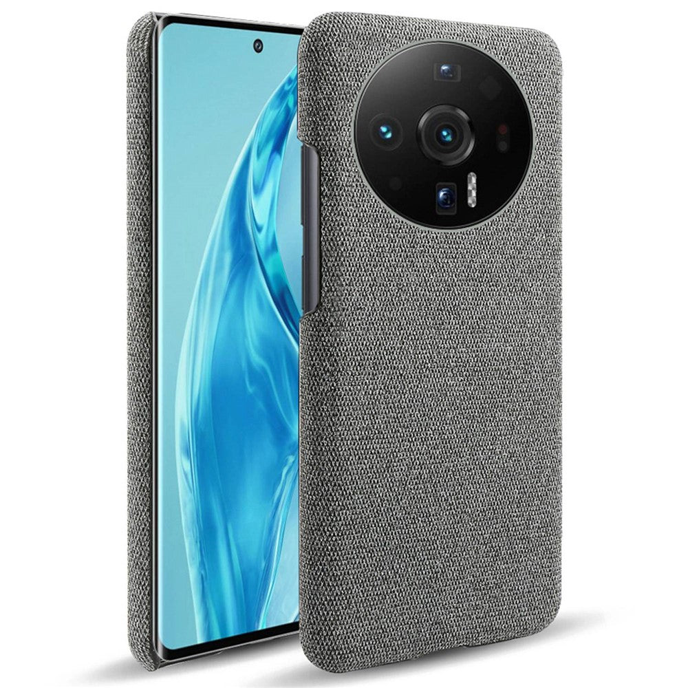 For Xiaomi 12S Ultra 5G Anti-shock Phone Case Solid Color Cloth Fabric Well-protected Mobile Phone Cover