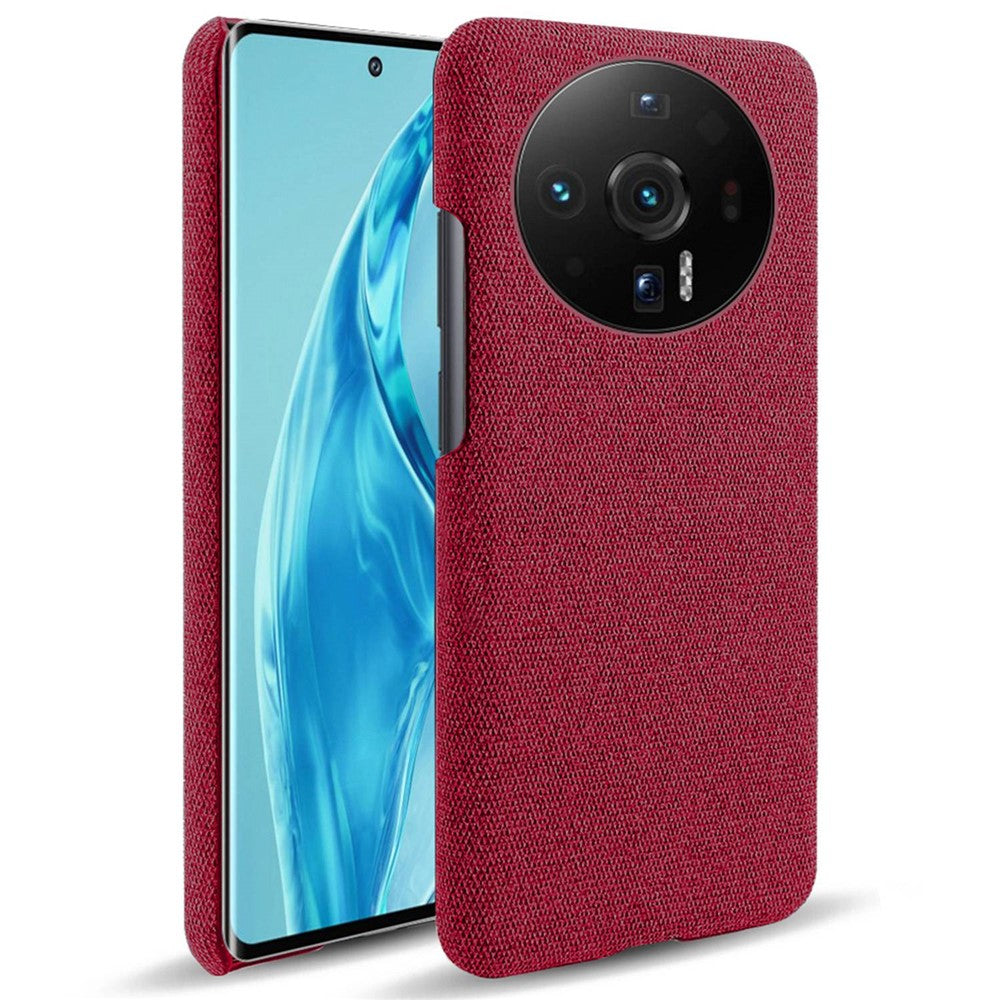 For Xiaomi 12S Ultra 5G Anti-shock Phone Case Solid Color Cloth Fabric Well-protected Mobile Phone Cover