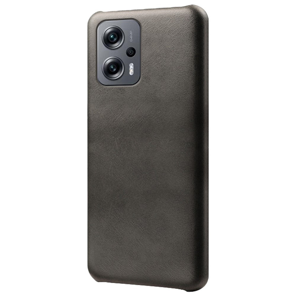 Xiaomi Redmi Note 11T Pro 5G / Note 11T Pro+ 5G / Note 12T Pro 5G / Poco X4 GT 5G / Redmi K50i 5G, slitstarkt, stötdämpande, texturerat PU-läderbeläggning, mobilskal med hårt PC-skal på insidan