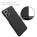 Xiaomi Redmi Note 11T Pro 5G / Note 11T Pro+ 5G / Note 12T Pro 5G / Poco X4 GT 5G / Redmi K50i 5G mobilskal enfärgat slitstarkt tygtyg fallsäkert mobilskal