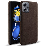 Xiaomi Redmi Note 11T Pro 5G / Note 11T Pro+ 5G / Note 12T Pro 5G / Poco X4 GT 5G / Redmi K50i 5G mobilskal enfärgat slitstarkt tygtyg fallsäkert mobilskal