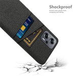 For Xiaomi Redmi Note 11T Pro 5G / Note 11T Pro+ 5G / Note 12T Pro 5G / Poco X4 GT 5G / Redmi K50i 5G Cloth Texture Anti-scratch Phone Case with Dual Card Slots Wear-resistant Phone Shell