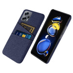 For Xiaomi Redmi Note 11T Pro 5G / Note 11T Pro+ 5G / Note 12T Pro 5G / Poco X4 GT 5G / Redmi K50i 5G Cloth Texture Anti-scratch Phone Case with Dual Card Slots Wear-resistant Phone Shell
