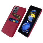 For Xiaomi Redmi Note 11T Pro 5G / Note 11T Pro+ 5G / Note 12T Pro 5G / Poco X4 GT 5G / Redmi K50i 5G Cloth Texture Anti-scratch Phone Case with Dual Card Slots Wear-resistant Phone Shell
