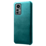 For Xiaomi 12 Lite 5G Wear-resistant Calf Textured PU Leather Coating Hard PC Anti-drop Mobile Phone Case Cover