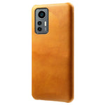 For Xiaomi 12 Lite 5G Wear-resistant Calf Textured PU Leather Coating Hard PC Anti-drop Mobile Phone Case Cover