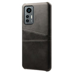 For Xiaomi 12 Lite 5G Anti-shock Mobile Phone Case with Dual Card Slots PU Leather Coated Hard PC Anti-scratch Shell