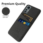 For Xiaomi 12 Lite 5G Ultra Slim Cloth Texture Anti-scratch Phone Case with Dual Card Slots Wear-resistant Phone Shell