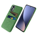 For Xiaomi 12 Lite 5G Ultra Slim Cloth Texture Anti-scratch Phone Case with Dual Card Slots Wear-resistant Phone Shell