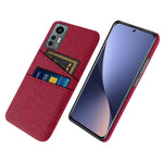For Xiaomi 12 Lite 5G Ultra Slim Cloth Texture Anti-scratch Phone Case with Dual Card Slots Wear-resistant Phone Shell