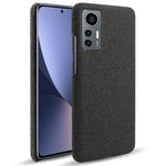 For Xiaomi 12 Lite 5G Non-slip Phone Case Solid Color Wear-resistant Cloth Fabric Drop-proof Phone Cover