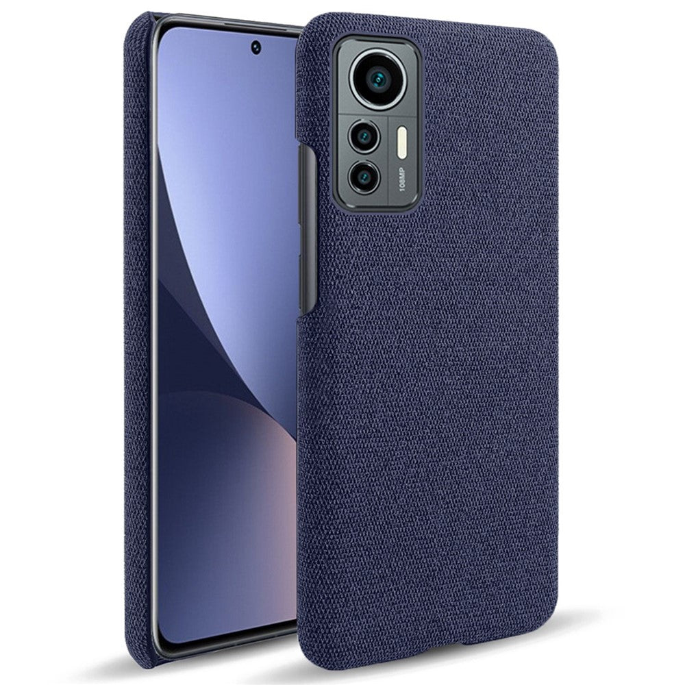 For Xiaomi 12 Lite 5G Non-slip Phone Case Solid Color Wear-resistant Cloth Fabric Drop-proof Phone Cover