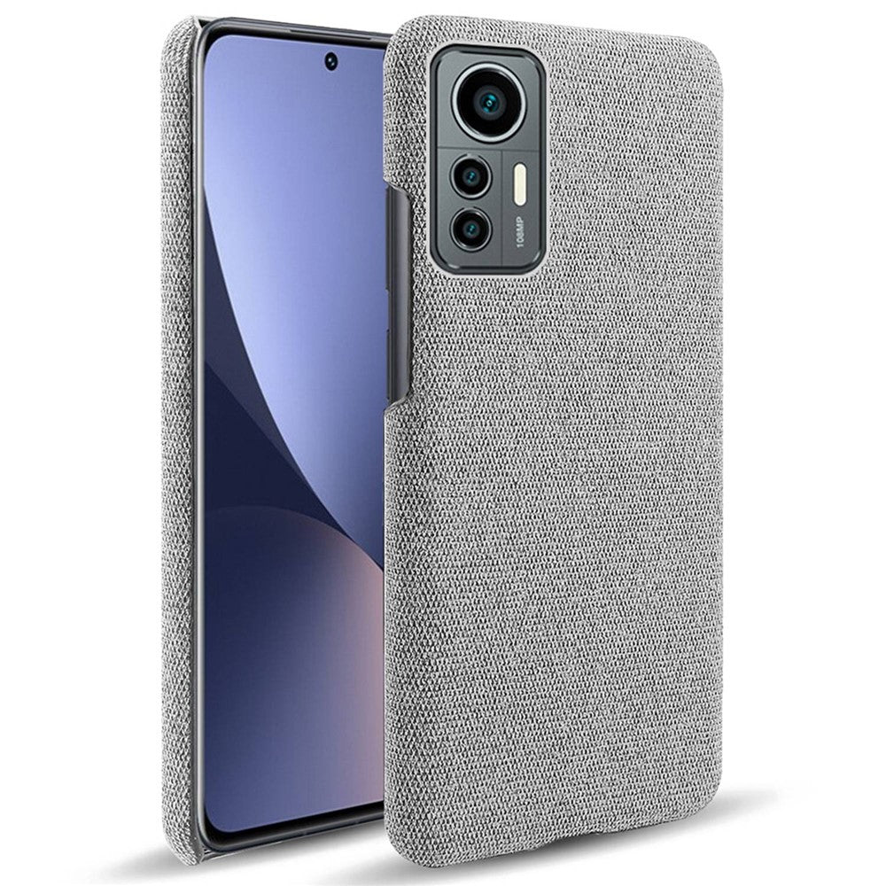 For Xiaomi 12 Lite 5G Non-slip Phone Case Solid Color Wear-resistant Cloth Fabric Drop-proof Phone Cover