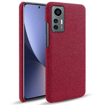 For Xiaomi 12 Lite 5G Non-slip Phone Case Solid Color Wear-resistant Cloth Fabric Drop-proof Phone Cover