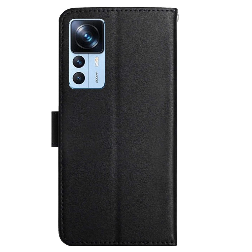 Xiaomi 12T 5G / Redmi K50 Ultra 5G / 12T Pro 5G HT02 Nappatextur Äkta Läder Magnetisk Stängning mobilskal Plånboksfodral