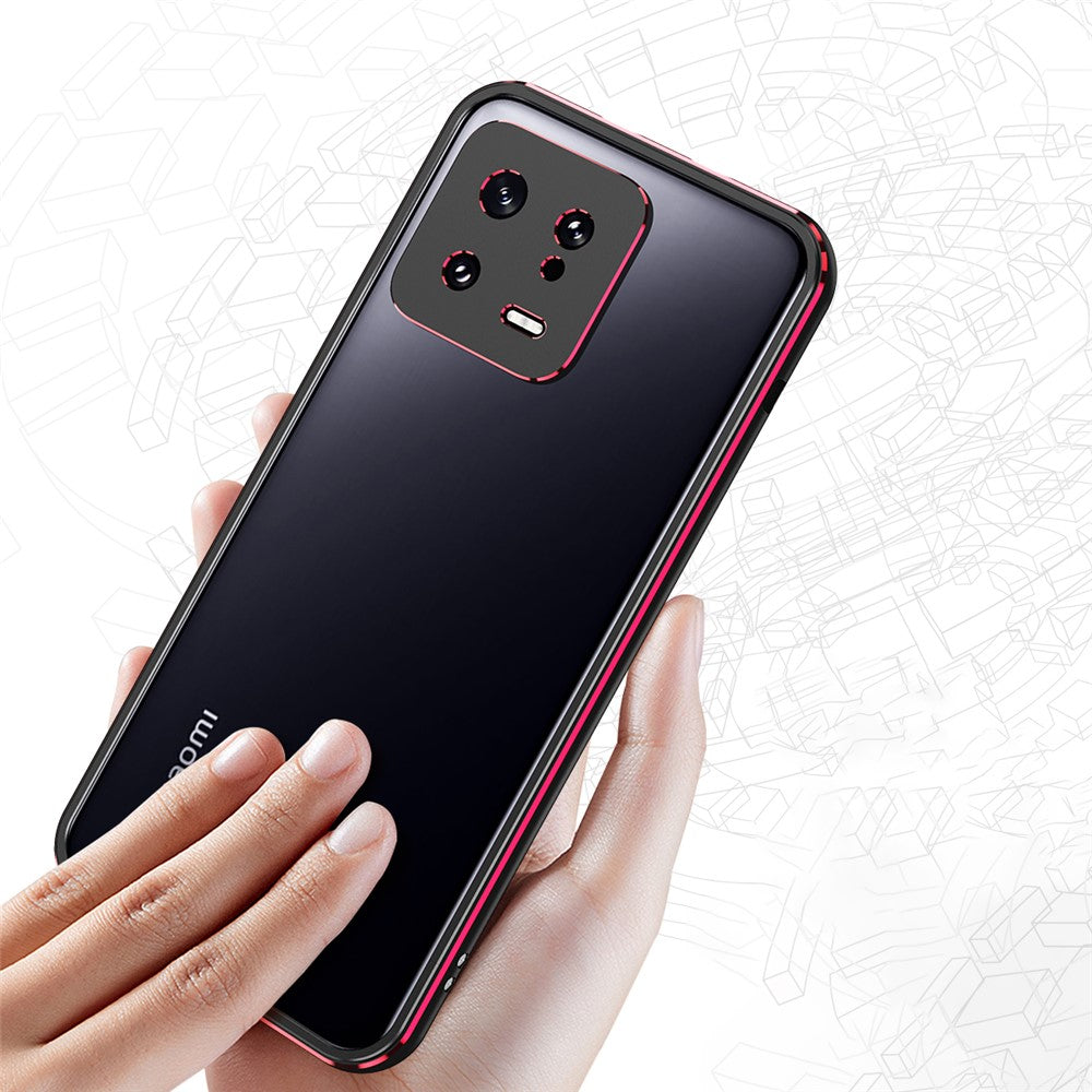 For Xiaomi 13 Pro 5G Metal Frame Phone Case with Camera Lens Cover Heat Dissipation Phone Cover