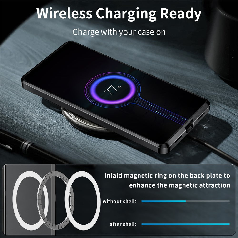 Xiaomi 13 Pro 5G Magnetiskt mobilskal Metallkant TPU Bakre Linsskydd Matt mobilskal