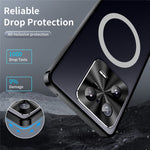 Xiaomi 13 Pro 5G Magnetiskt mobilskal Metallkant TPU Bakre Linsskydd Matt mobilskal