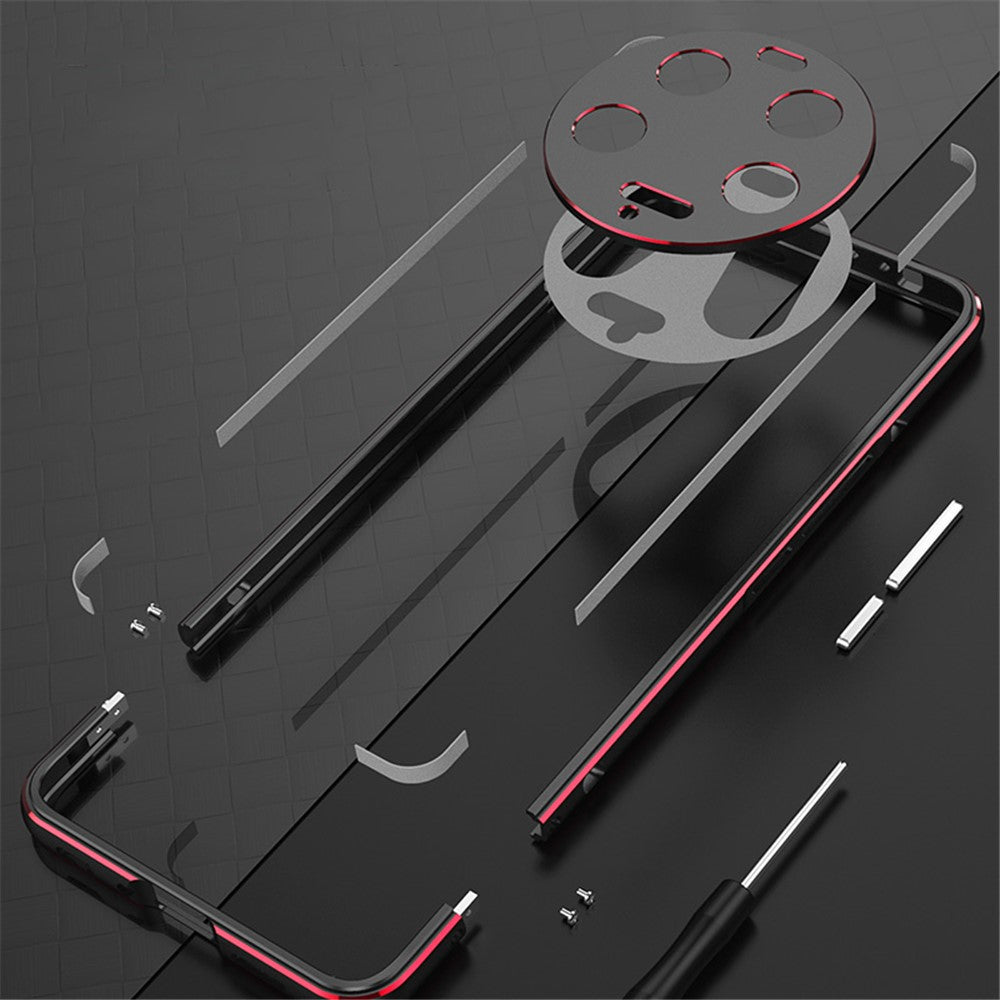For Xiaomi 13 Ultra Anti-Scratch Phone Case PU Leather+Metal Frame Slim Shell with Camera Lens Cover