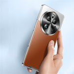 For Oppo Find X6 Pro Magnetic Phone Case Electroplating Metal Frame Matte Back Cover with Lens Protector