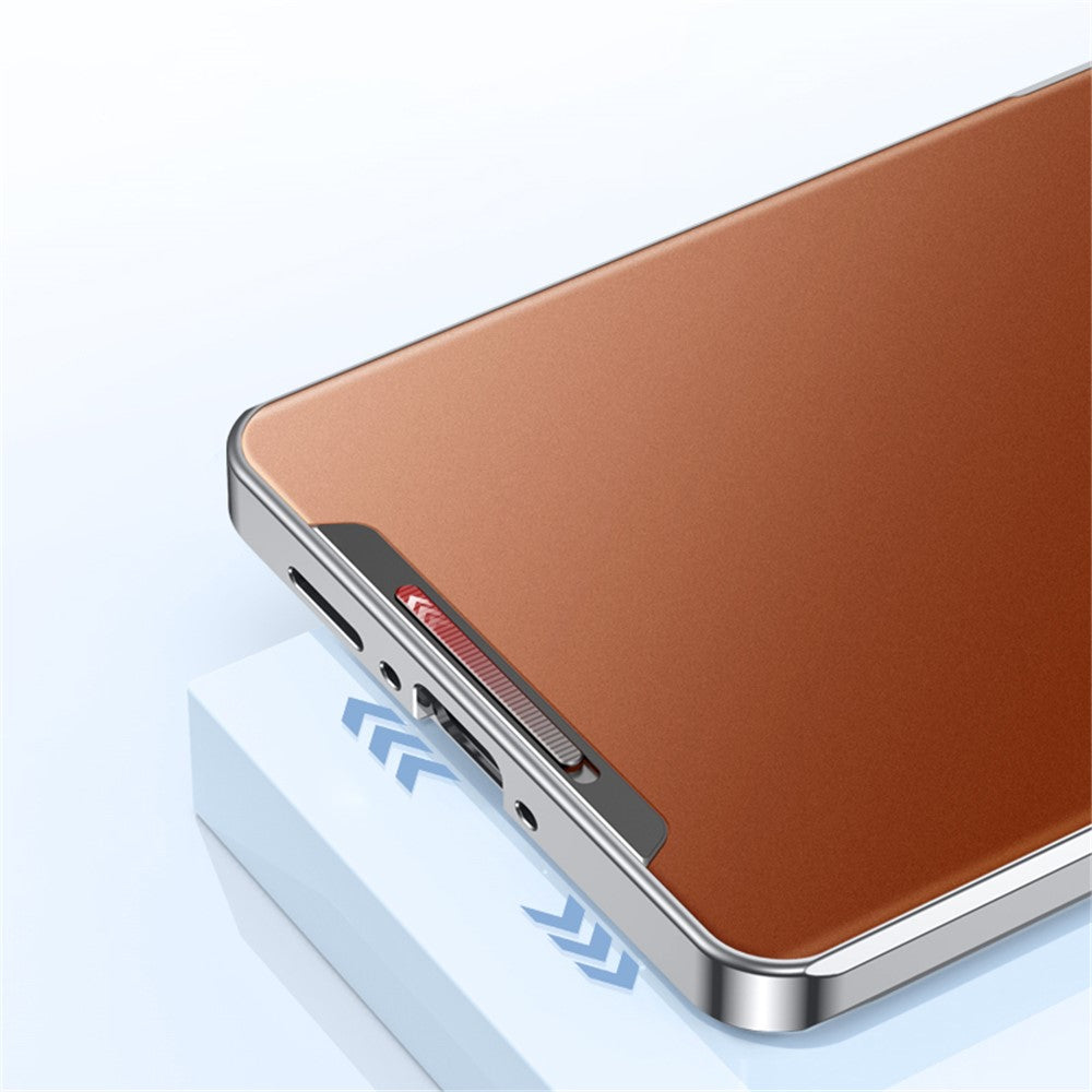 For Oppo Find X6 Pro Magnetic Phone Case Electroplating Metal Frame Matte Back Cover with Lens Protector