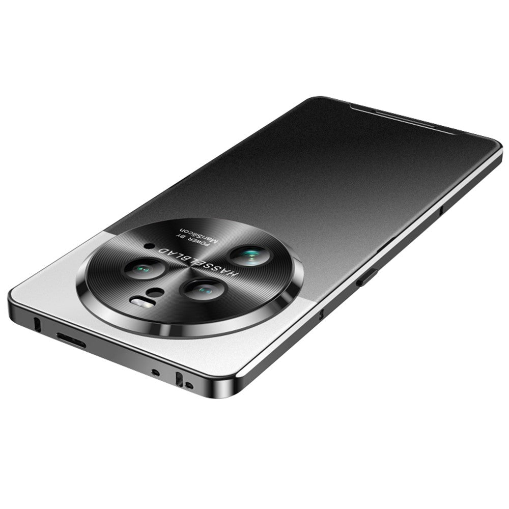 For Oppo Find X6 Pro Magnetic Phone Case Electroplating Metal Frame Matte Back Cover with Lens Protector
