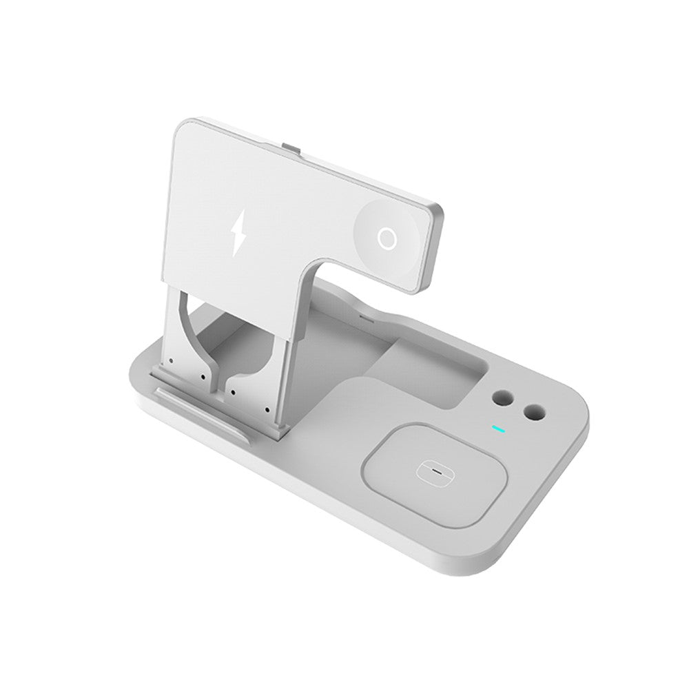 4-in-1 15W Fast Wireless Charging Station for Multiple Devices, iPhone + Apple Watch + Apple AirPods + Apple Pencil