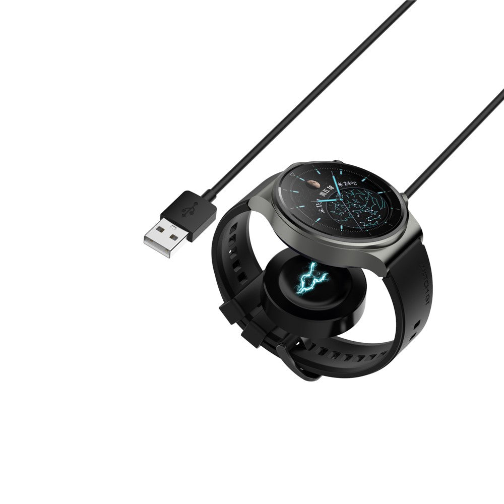 1 m USB-opladerkabel trådløs opladerdock til Huawei Watch GT 2 Pro / GT 2 Pro ECG / GT 2 Porsche Edition