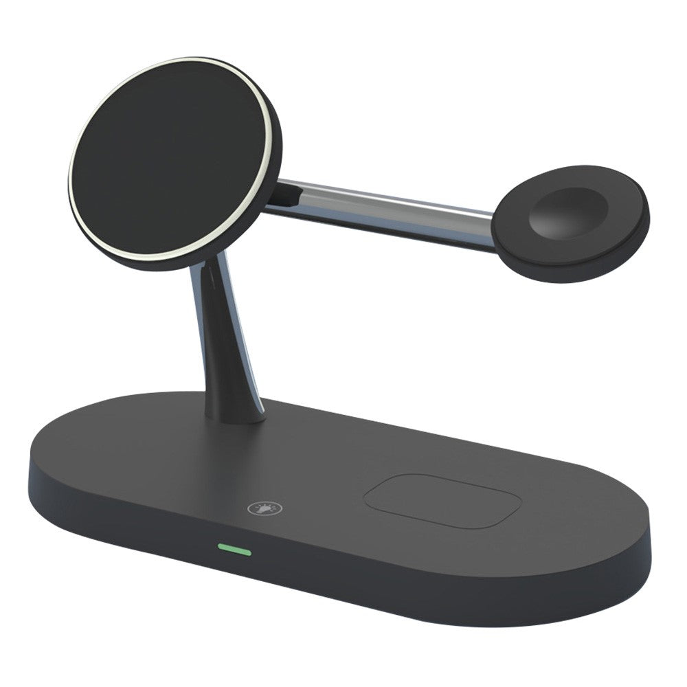 T268 5-i-1 magnetisk trådløs oplader til iPhone / Apple Watch / AirPods Opladningsstation