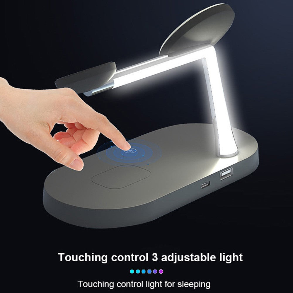 T268 5-i-1 magnetisk trådløs oplader til iPhone / Apple Watch / AirPods Opladningsstation