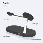 T268 5-i-1 magnetisk trådløs oplader til iPhone / Apple Watch / AirPods Opladningsstation