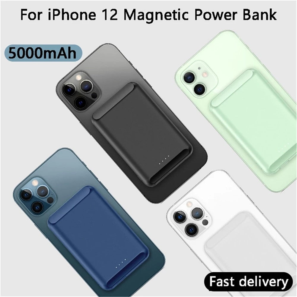 5000mAh Magnetic Wireless Charging External Battery Charger for iPhone 12/mini/Pro Max Magsafe Power Bank