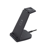 B12 Phone Smartwatch Bluetooth-compatible Earphone Wireless Charger Stand 3 in 1 Fast Charging Station