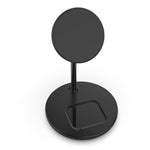 QX720 2-i-1 15W Hurtigopladende Magnetisk Trådløs Opladerstander til iPhone AirPods