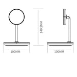 QX720 2-i-1 15W Hurtigopladende Magnetisk Trådløs Opladerstander til iPhone AirPods